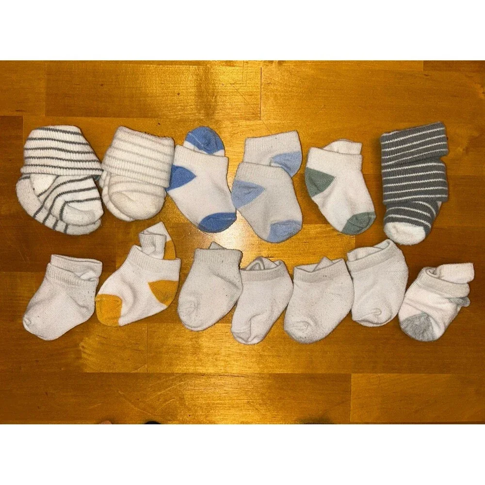 Newborn Baby Boy Socks 13 Pairs